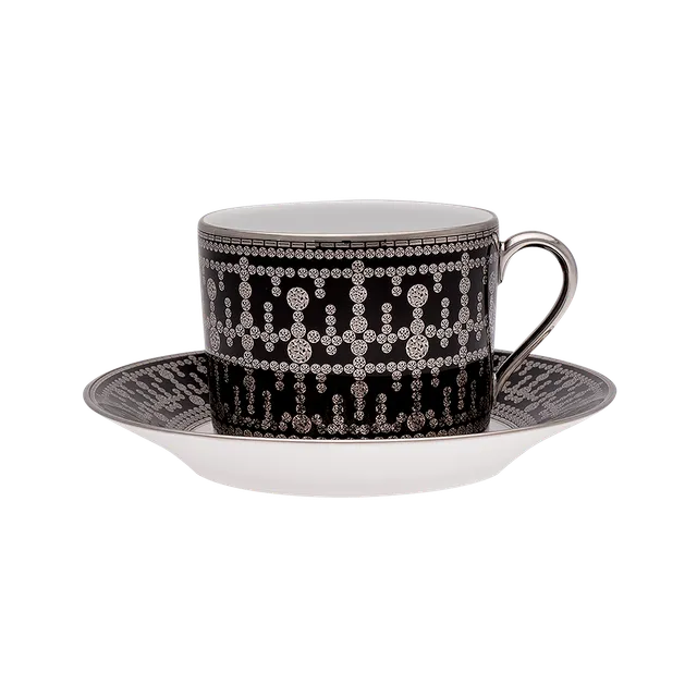 haviland-limoges-tiara-noir-platine-fr-hst-ckstasse-mit-untertasse image 1