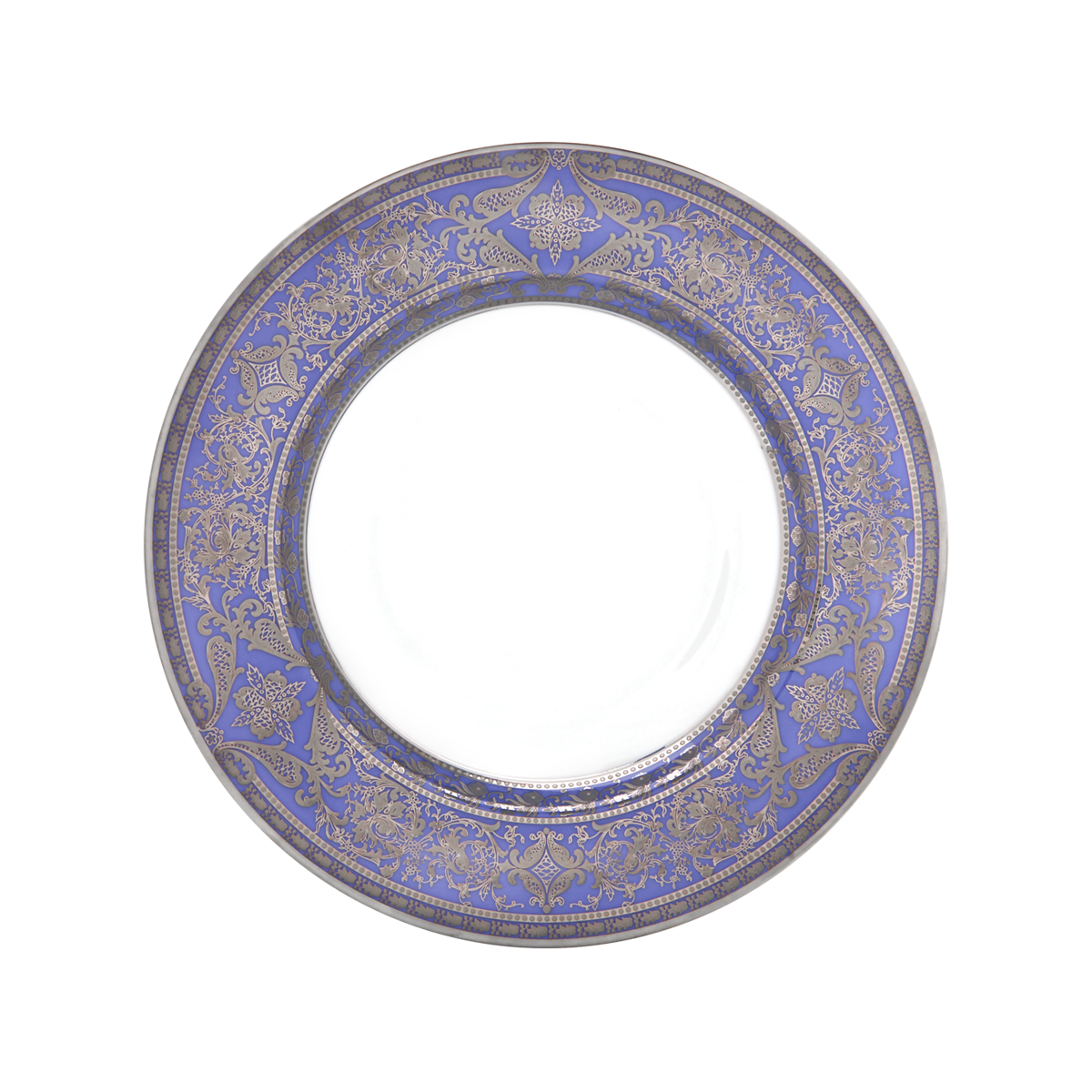 haviland-limoges-matignon-assiette-creuse-lavande-platine image 1
