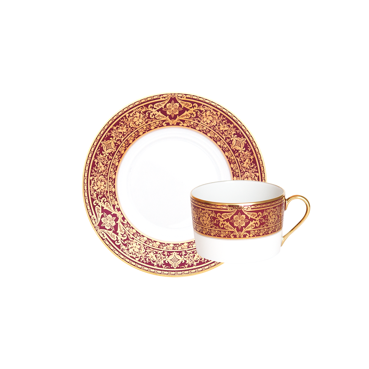 haviland-limoges-matignon-teetasse-mit-untertasse-cerise-or image 1