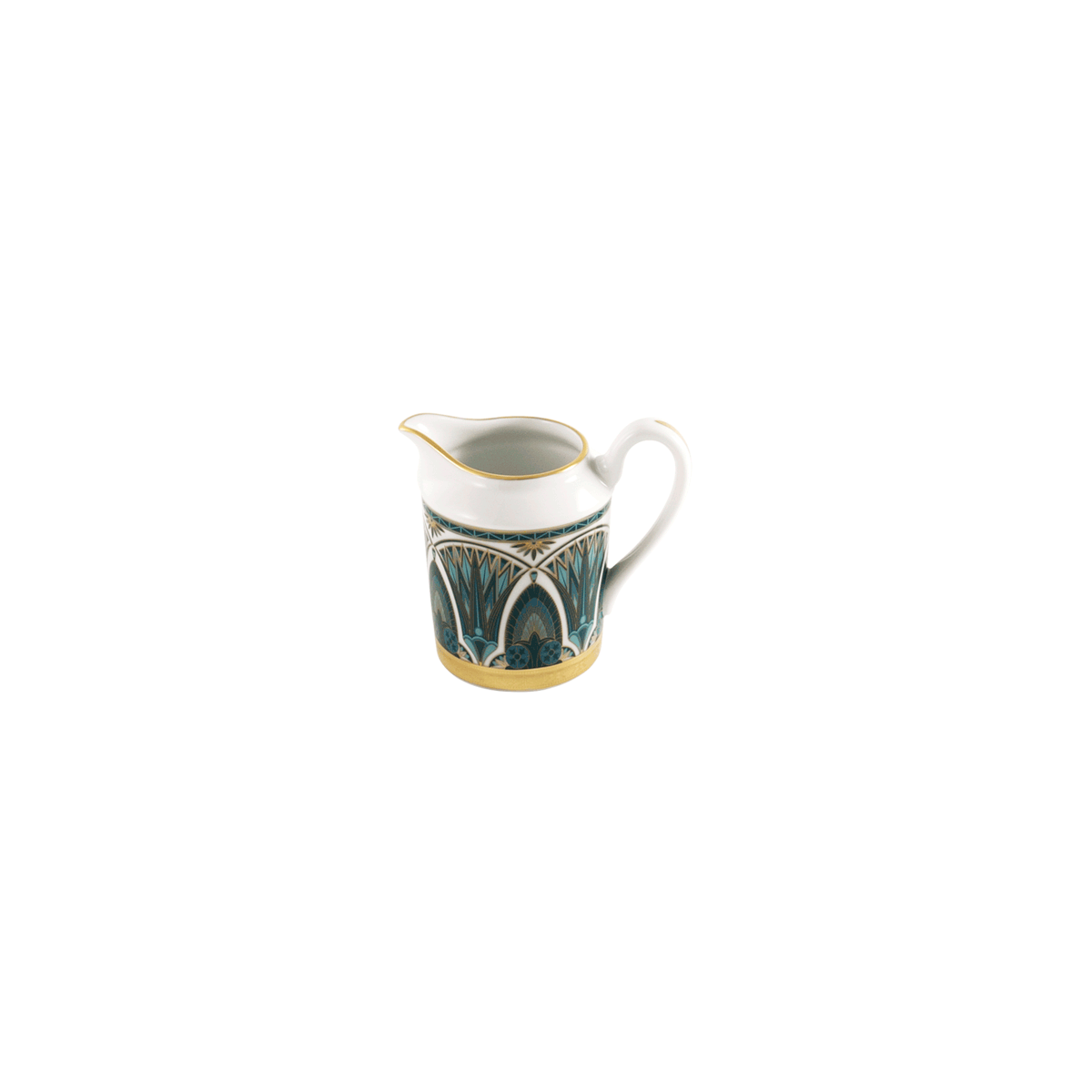 haviland-limoges-r-ves-du-nil-cr-mier-milchk-nnchen-vert-or image 1