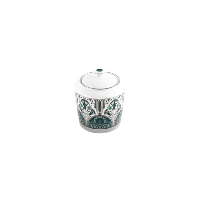 haviland-limoges-sucrier-r-ves-du-nil-vert-platine-zuckerdose image 1