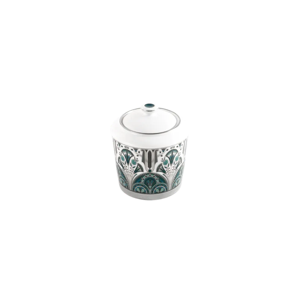 haviland-limoges-sucrier-r-ves-du-nil-vert-platine-zuckerdose image 1