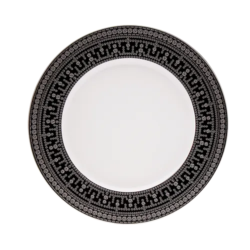 haviland-limoges-tiara-noir-assiette-d-ner-noir-platine image 1