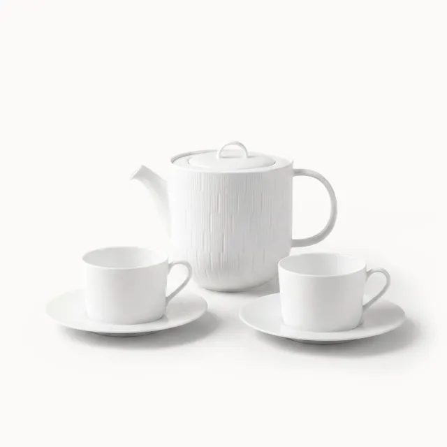 haviland-limoges-infini-blanc-teekannen-set-mit-2-tassen image 1