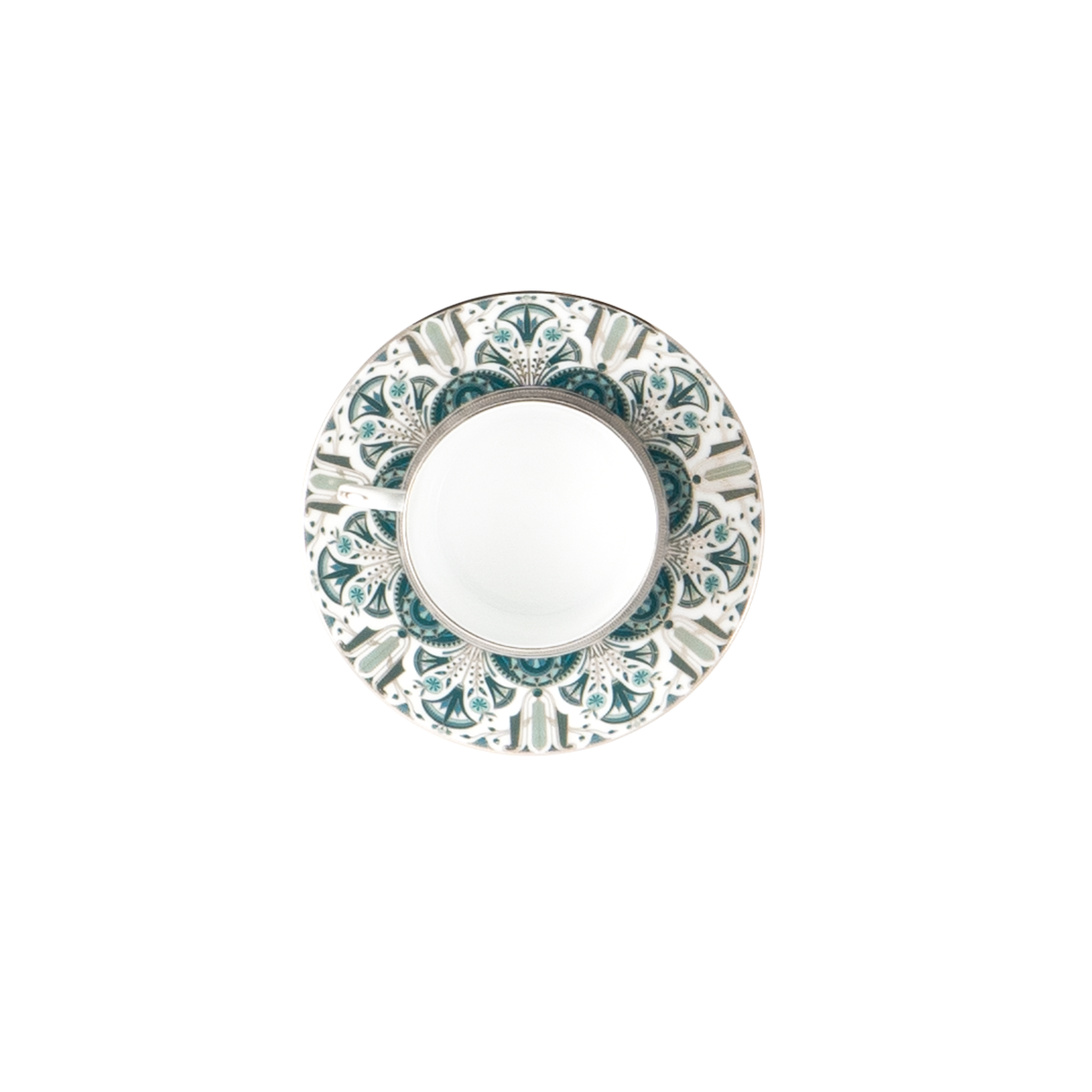 haviland-limoges-r-ves-du-nil-vert-platine-tasse-und-untertasse-tee image 2