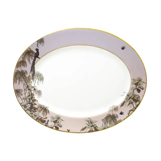 haviland-limoges-le-br-sil-manufacture-zuber-ovale-platte image 1