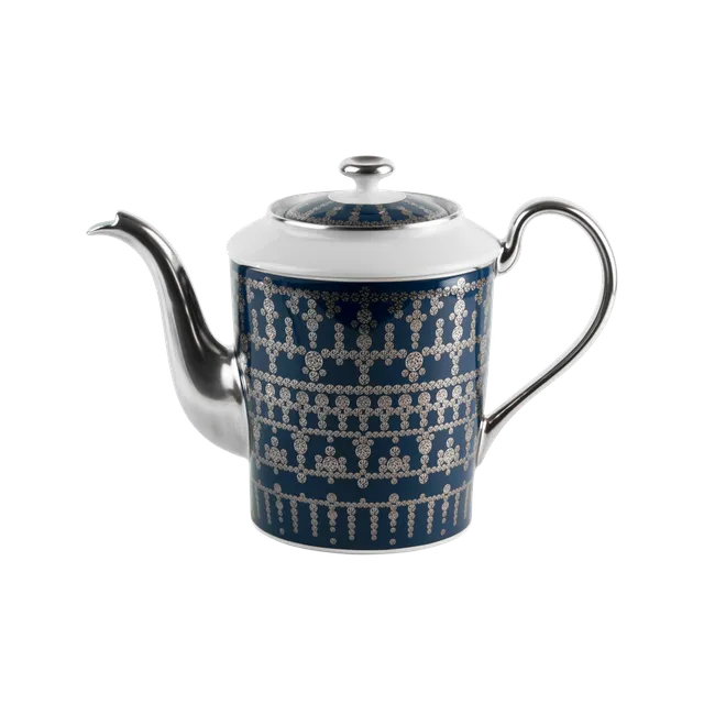 haviland-limoges-tiara-bleu-de-prusse-platine-porzellan-teekanne image 1