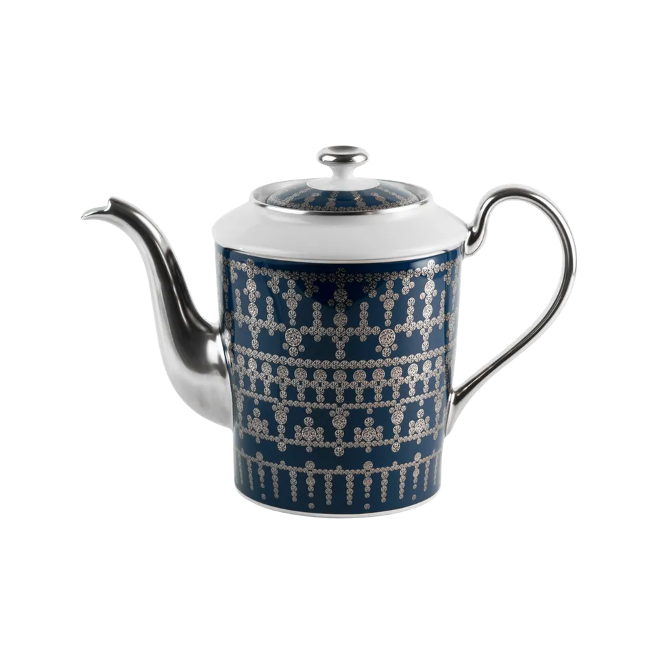haviland-limoges-tiara-bleu-de-prusse-platine-porzellan-teekanne image 1