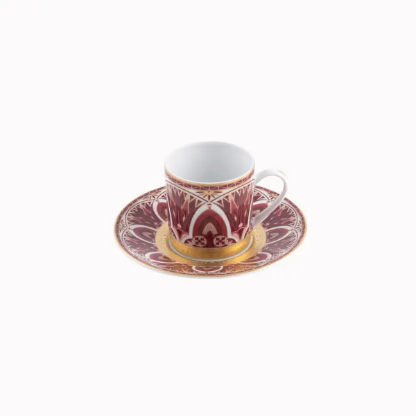 haviland-limoges-r-ves-du-nil-pourpre-or-kaffeetasse-mit-untertasse image 1