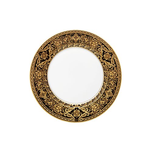 haviland-limoges-matignon-noir-gold-kuchenteller-dessertteller-aus-porzellan image 2