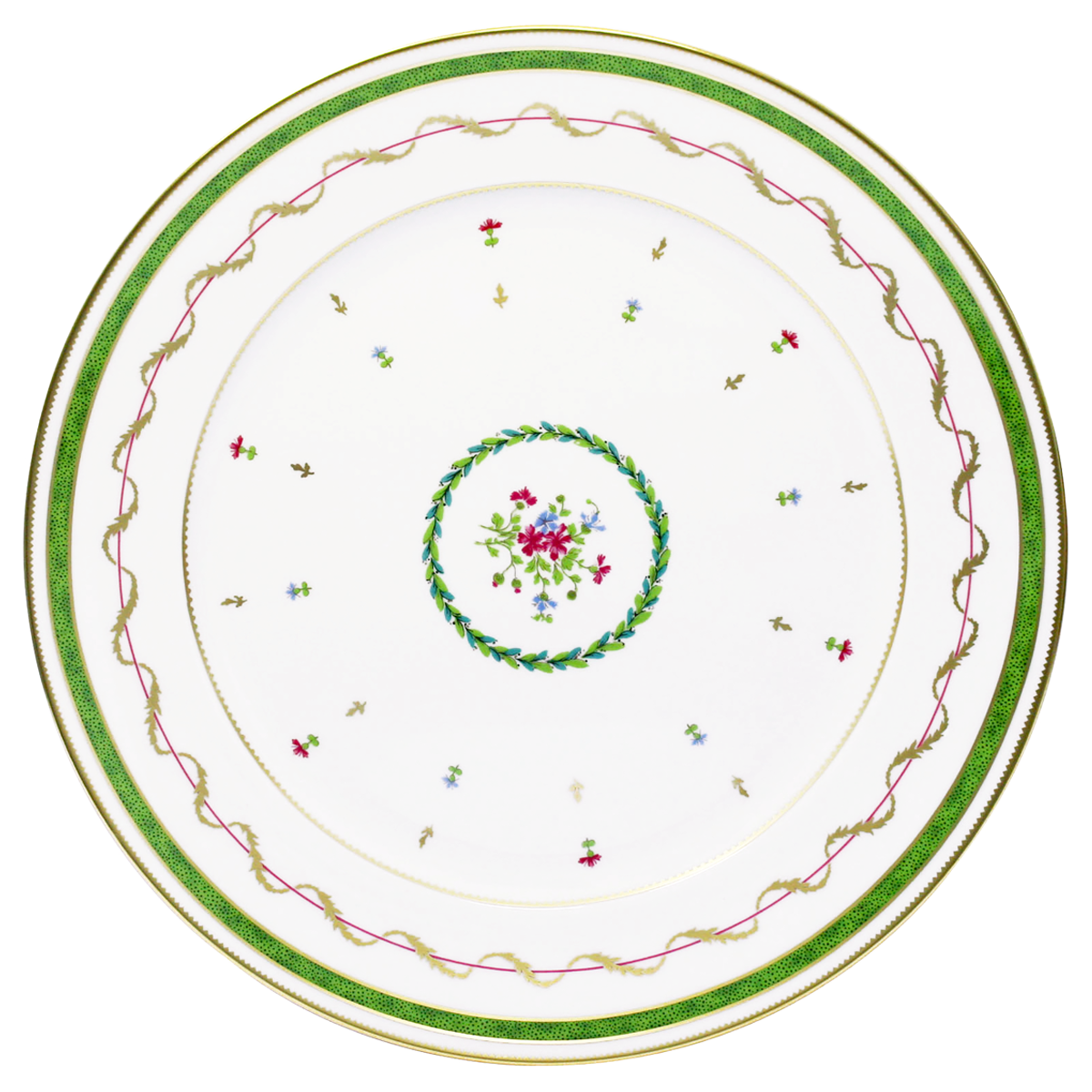 haviland-limoges-vieux-paris-vert-plat-rond-plat-runde-platte-porzellan image 1
