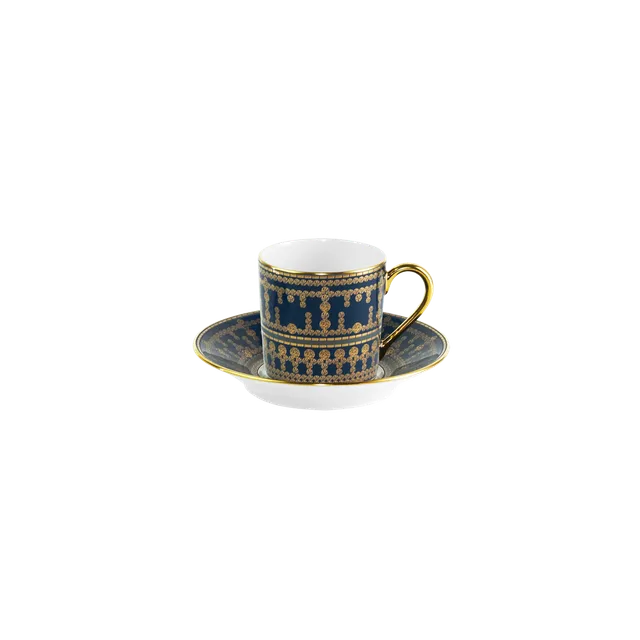 haviland-limoges-tiara-bleu-prusse-or-mokkatasse-mit-untertasse image 1