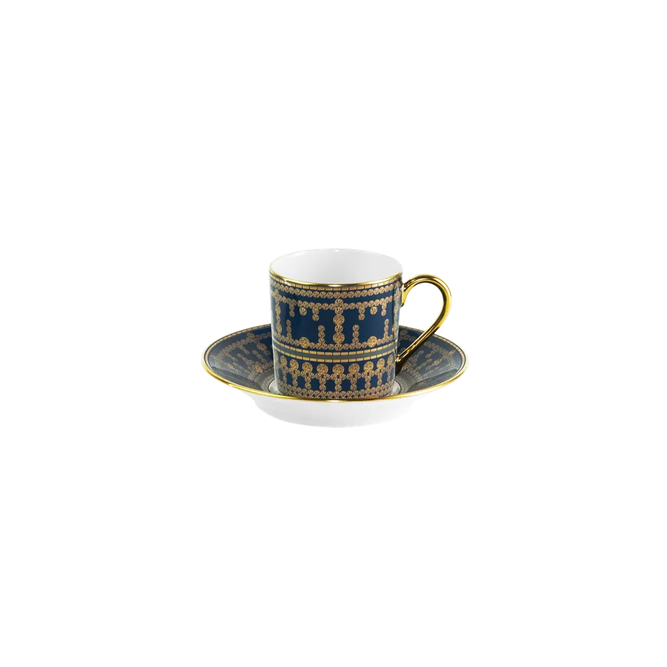 haviland-limoges-tiara-bleu-prusse-or-mokkatasse-mit-untertasse image 1