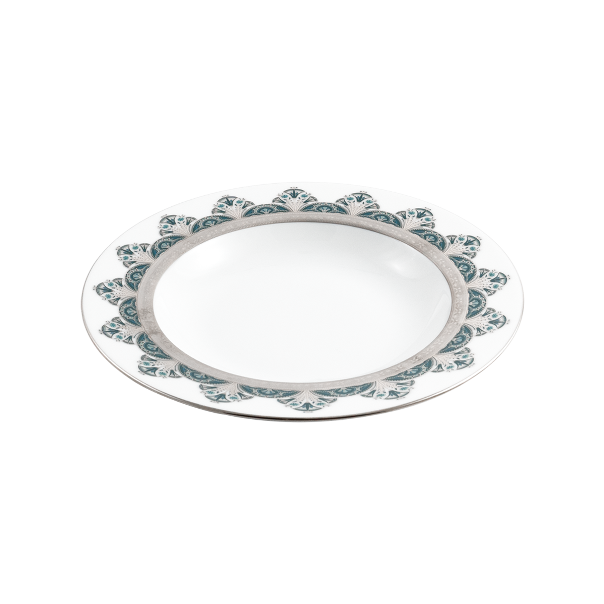 haviland-limoges-r-ves-du-nil-vert-platine-assiette-creuse-aile-suppenteller image 2