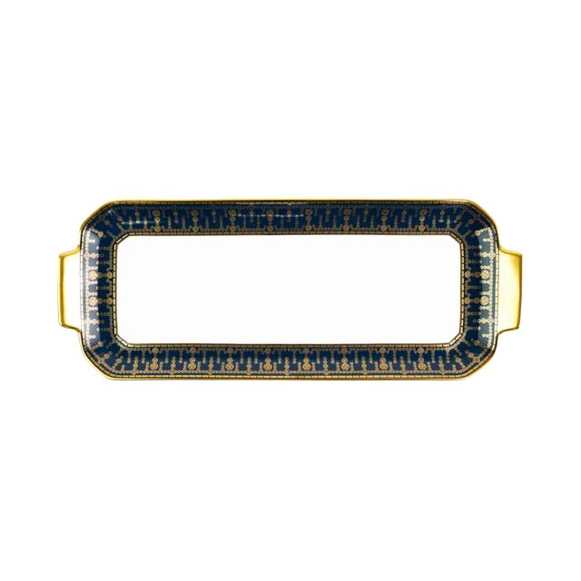 haviland-limoges-tiara-bleu-de-prusse-gold-kuchenplatte image 1