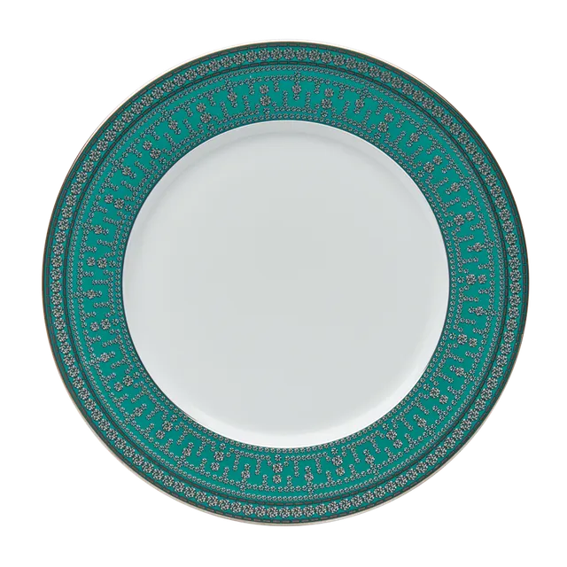 haviland-limoges-tiara-bleu-paon-platin-speiseteller image 1