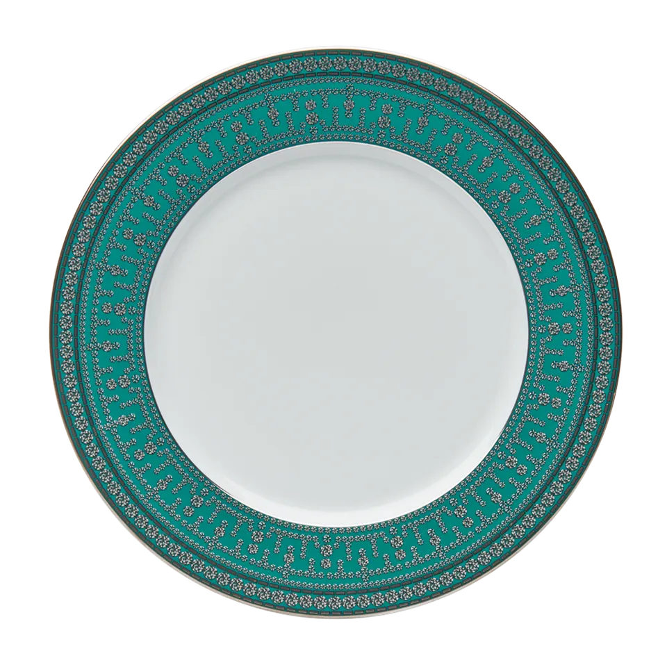 haviland-limoges-tiara-bleu-paon-platin-speiseteller image 1