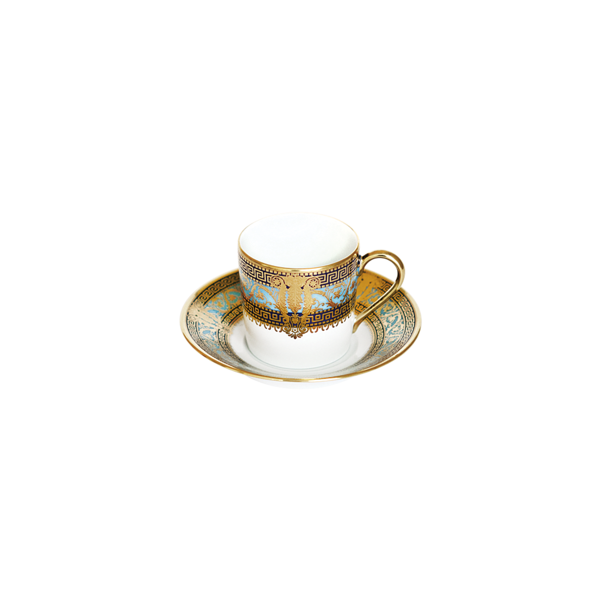 haviland-limoges-salon-murat-bleu-ciel-or-tasse-mit-untertasse-caf image 1