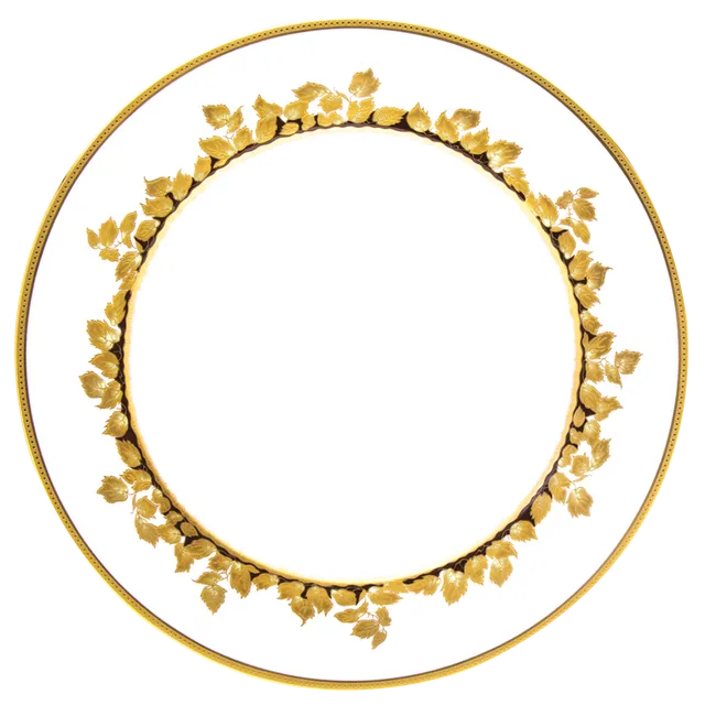 haviland-limoges-feuille-d-or-assiette-de-pr-sentation-platzteller image 1