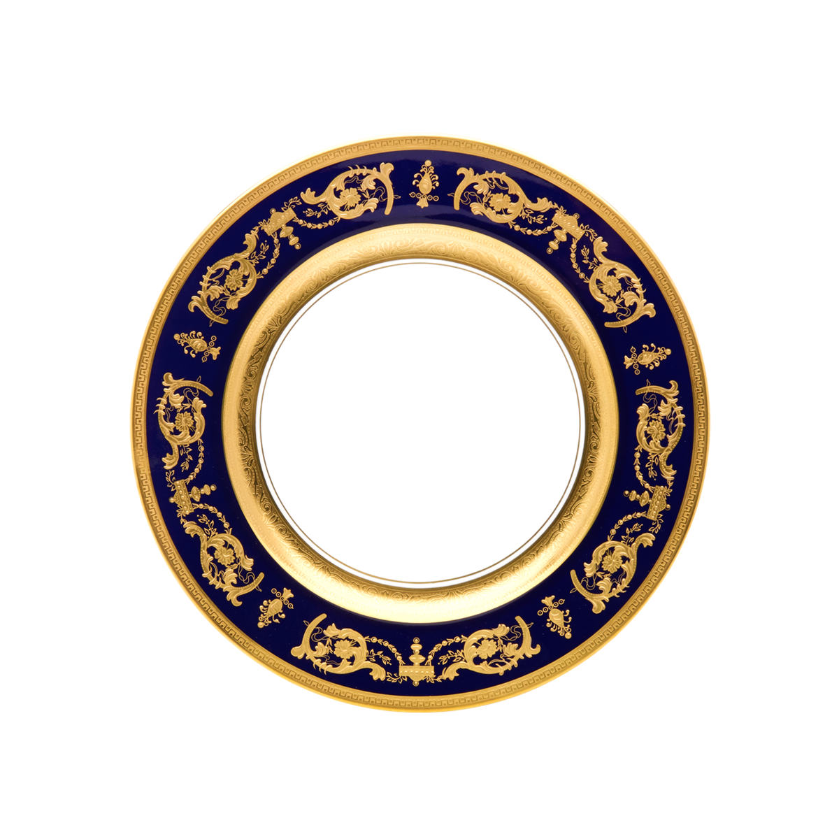 haviland-limoges-imp-rator-bleu-de-four-or-dessertteller-porzellan image 1