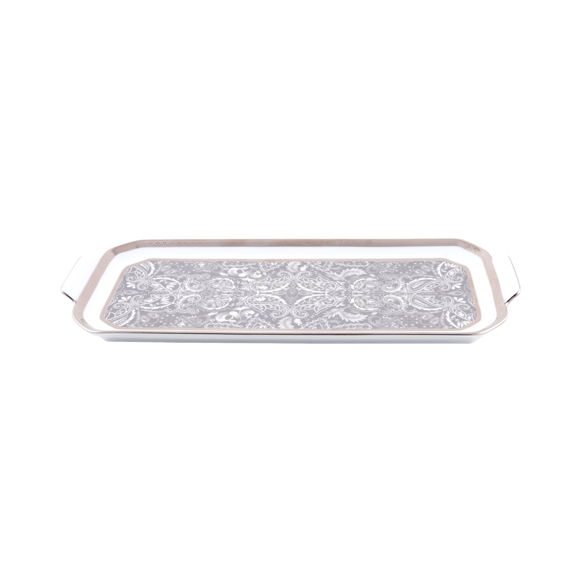 haviland-limoges-plat-cake-romane-gris-kuchenplatte image 2