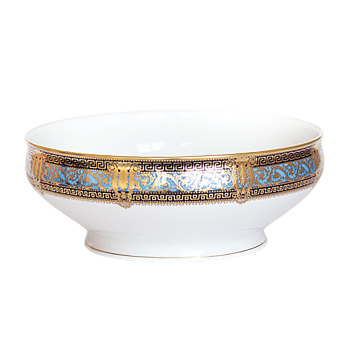 haviland-limoges-saladier-salon-murat-bleu-ciel-or image 1