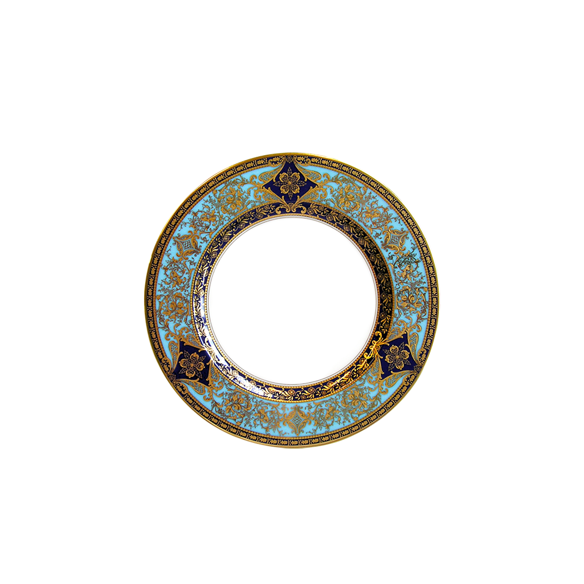 haviland-limoges-matignon-bleu-de-four-or-brotteller image 1