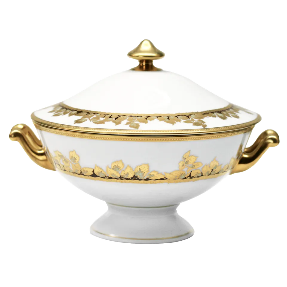 haviland-limoges-feuille-d-or-porzellan-soupi-re image 1