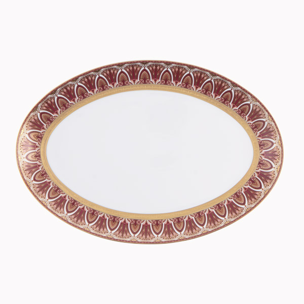 haviland-limoges-r-ves-du-nil-pourpre-or-servierplatte-oval-38-cm image 1