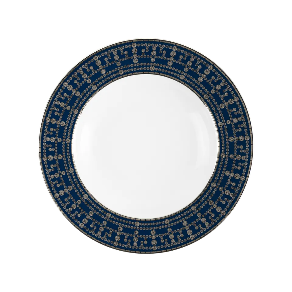 haviland-limoges-tiara-bleu-de-prusse-suppenteller-mit-platin image 1