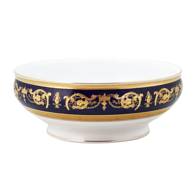 haviland-limoges-imp-rator-saladier-bleu-de-four-or image 1