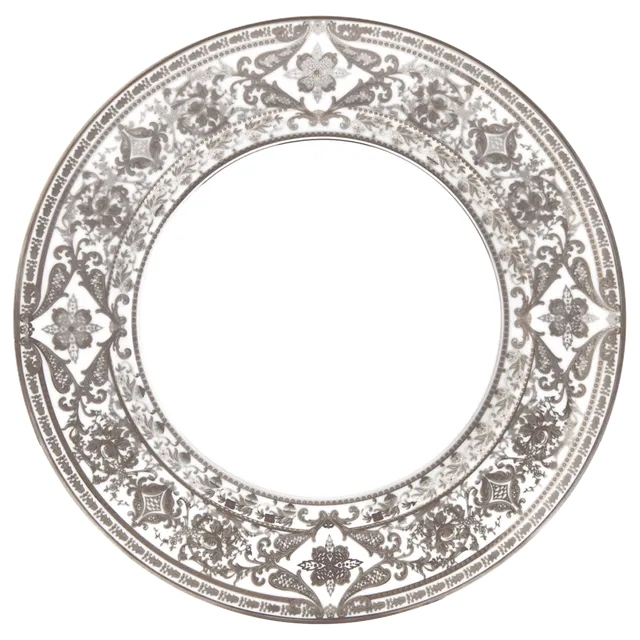 haviland-limoges-matignon-blanc-platine-servierplatte-rund image 1