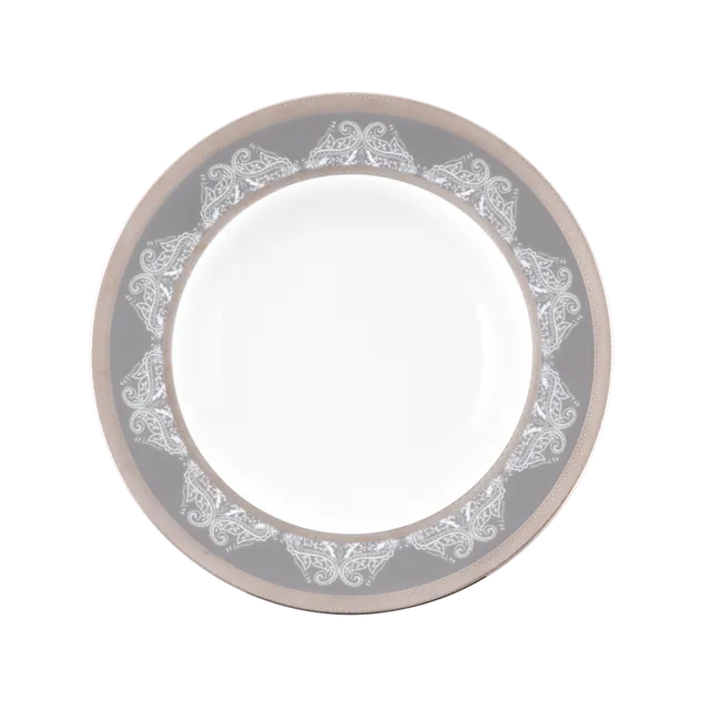 haviland-limoges-romane-gris-assiette-creuse-aile-porzellan-suppenteller image 1