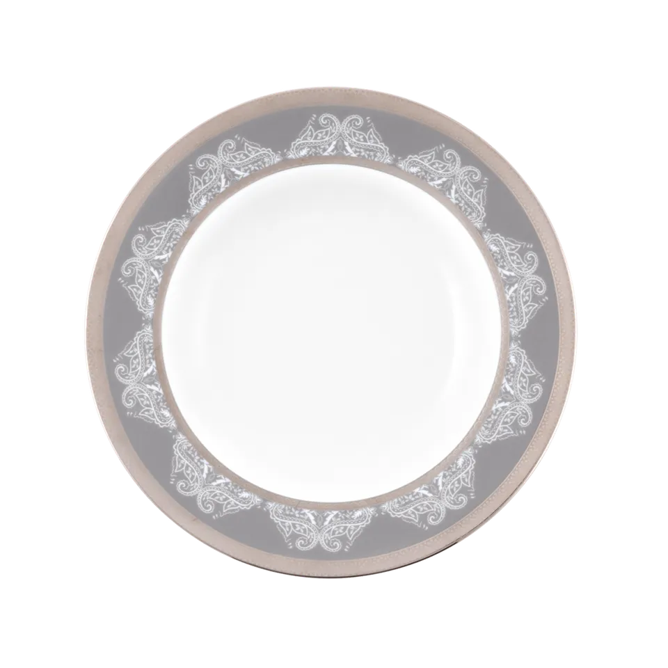 haviland-limoges-romane-gris-assiette-creuse-aile-porzellan-suppenteller image 1