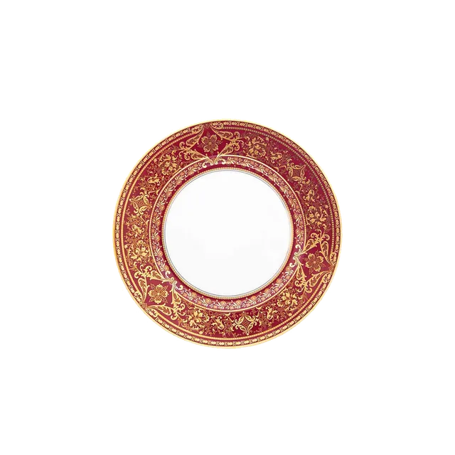 haviland-limoges-matignon-brotteller-kirsche-gold image 1