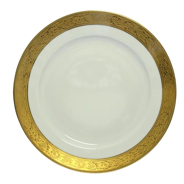 haviland-limoges-assiette-de-pr-sentation-thistle-or-pr-sentationsteller image 1