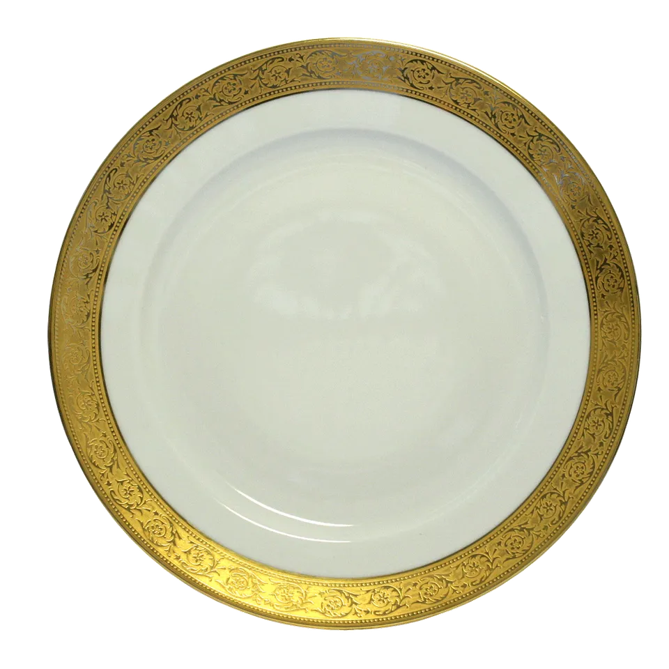 haviland-limoges-assiette-de-pr-sentation-thistle-or-pr-sentationsteller image 1