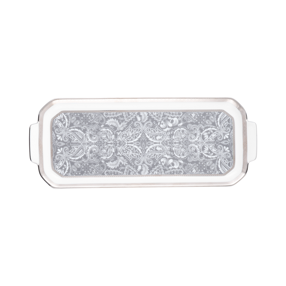haviland-limoges-plat-cake-romane-gris-kuchenplatte image 1