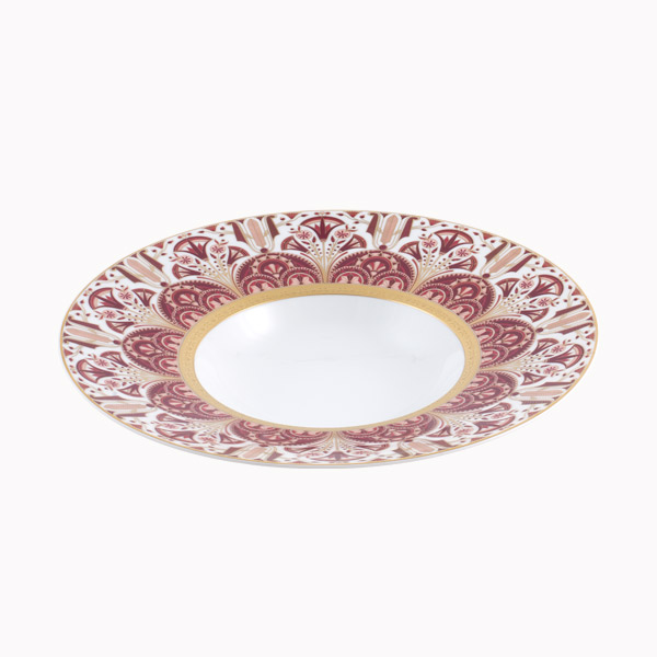 haviland-limoges-r-ves-du-nil-pourpre-or-suppenteller-tiefer-teller-mit-breitem- image 2