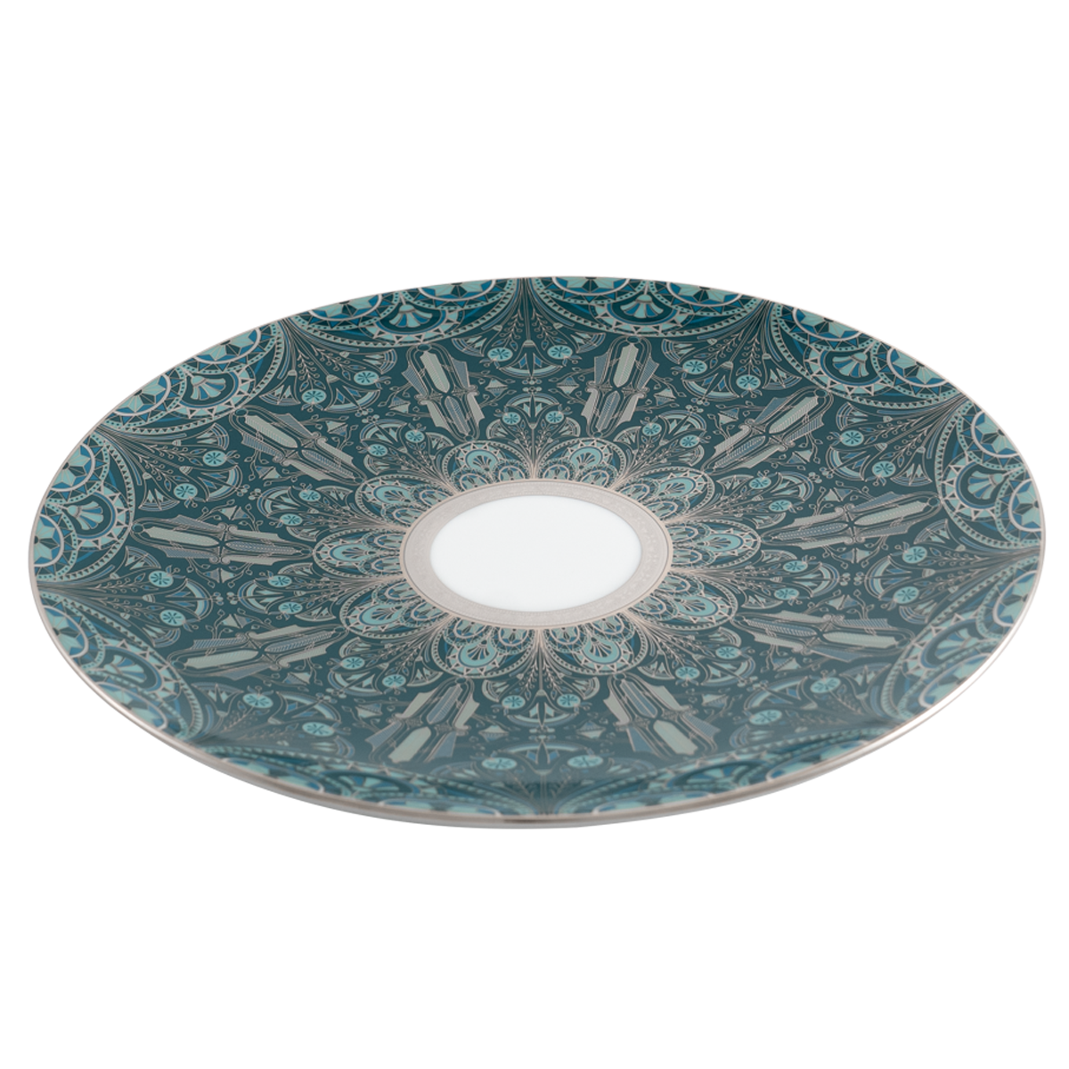 haviland-limoges-r-ves-du-nil-gr-n-platin-platzteller-porzellan image 2