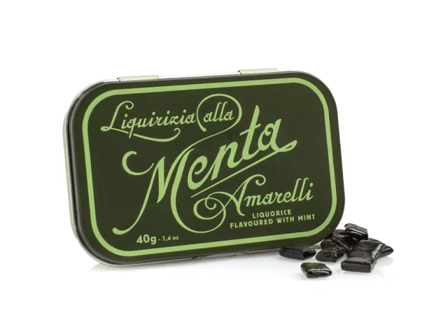 amarelli-green-harte-lakritze-minze-40-g image 1