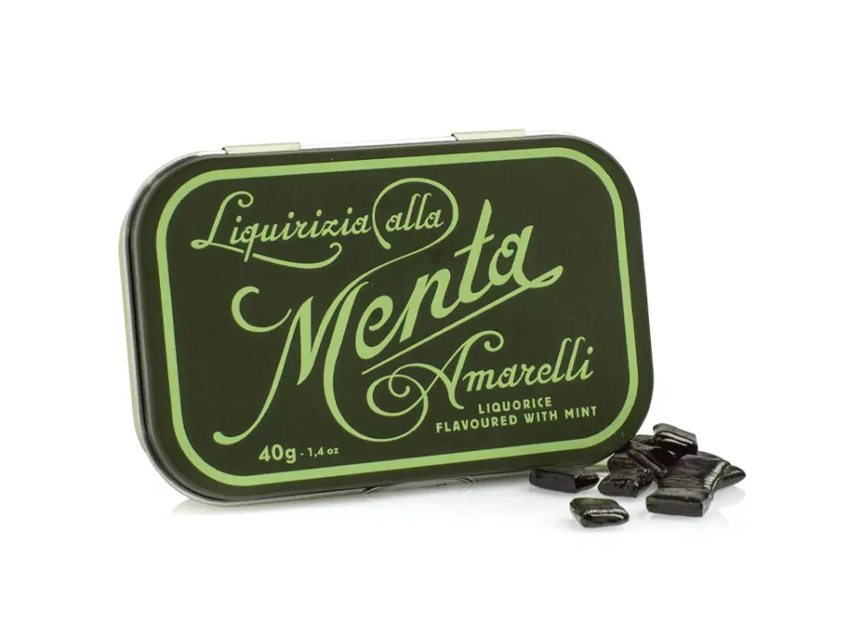 amarelli-green-hartes-lakritz-mit-minze-40-g image 1