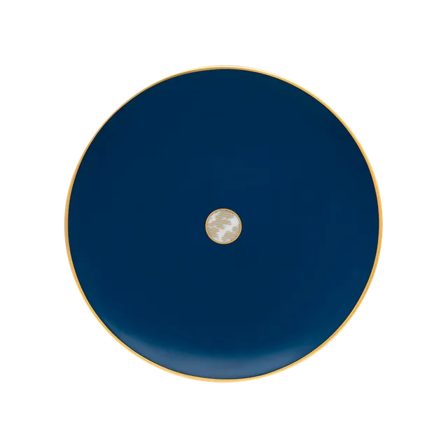 haviland-limoges-damass-blau-dessertteller-ritz-paris image 1