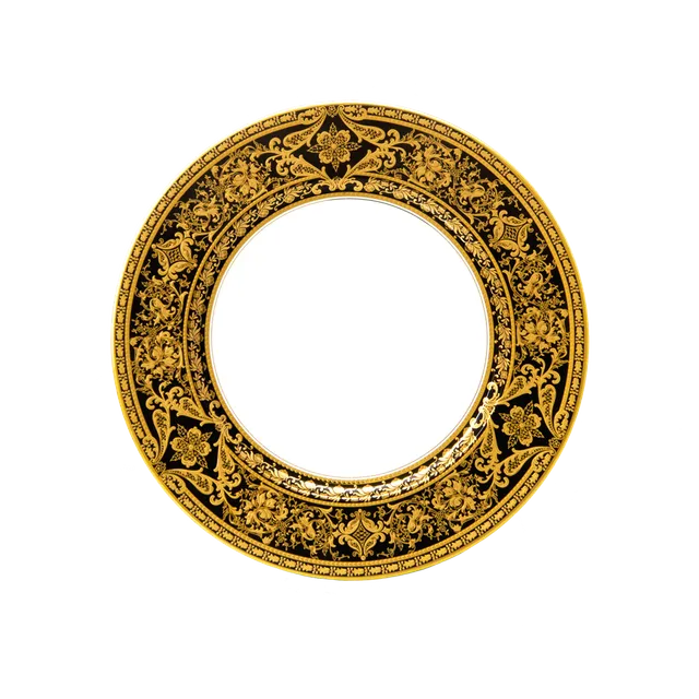 haviland-limoges-matignon-dessertteller-schwarz-gold image 1
