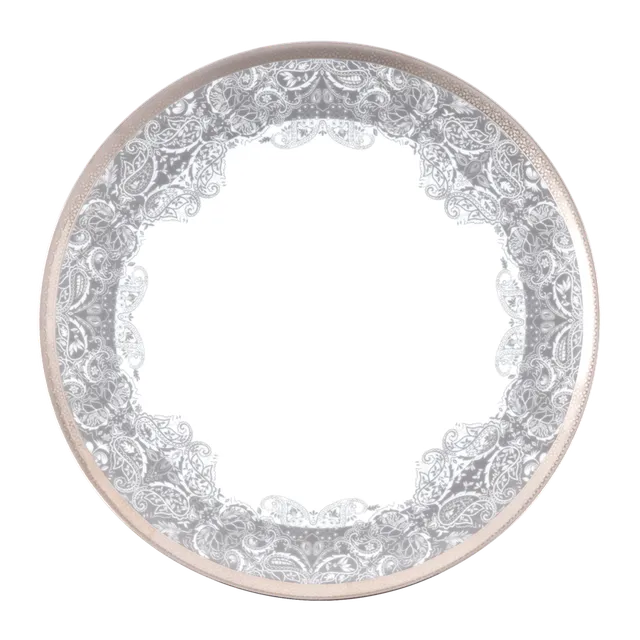 haviland-limoges-romane-speiseteller-grau image 1