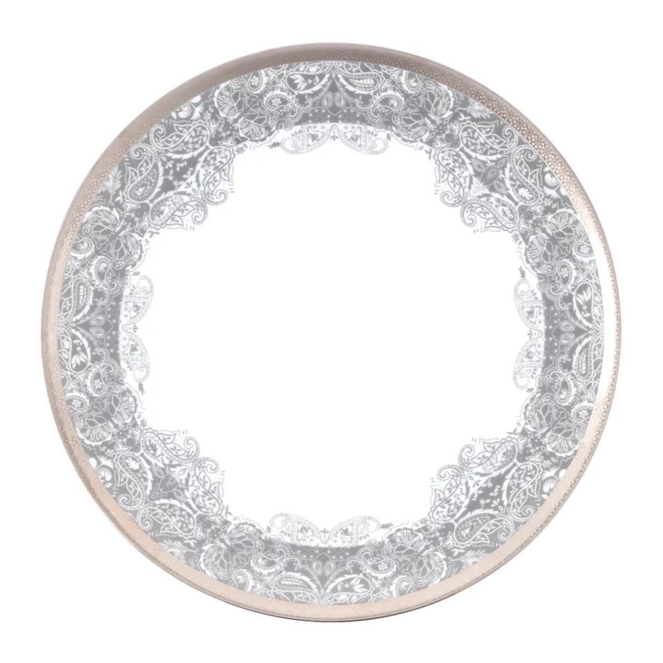 haviland-limoges-romane-speiseteller-grau image 1
