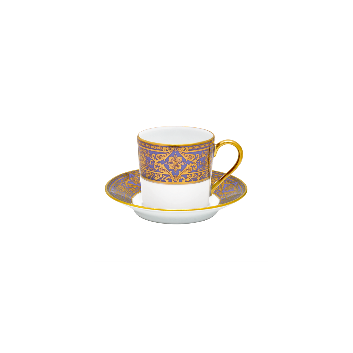haviland-limoges-matignon-lavendel-gold-mokkatassen-set image 1