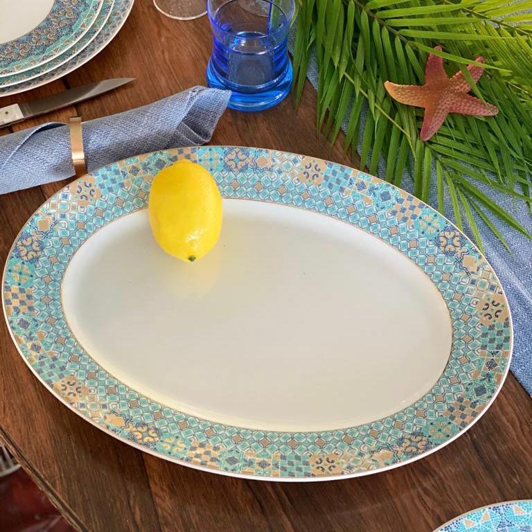 haviland-limoges-portofino-plat-ovale-ovale-porzellan-servierplatte image 2