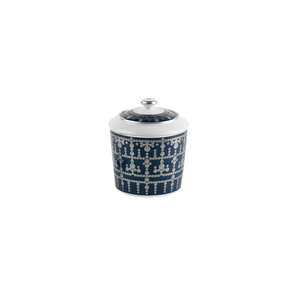haviland-limoges-tiara-bleu-de-prusse-platine-zuckerdose image 1