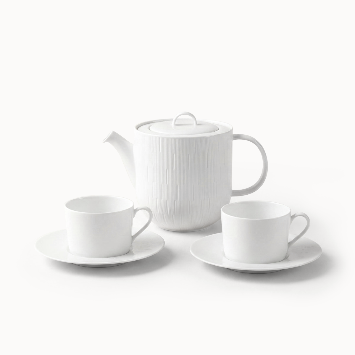 haviland-limoges-infini-blanc-teekannen-set-mit-2-tassen image 1